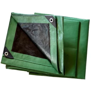 Bâche a bois PE 230 g Dim. 2 x 8 m noir vert