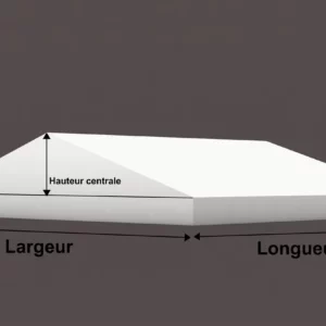 B&acirc;che de toit de barnum