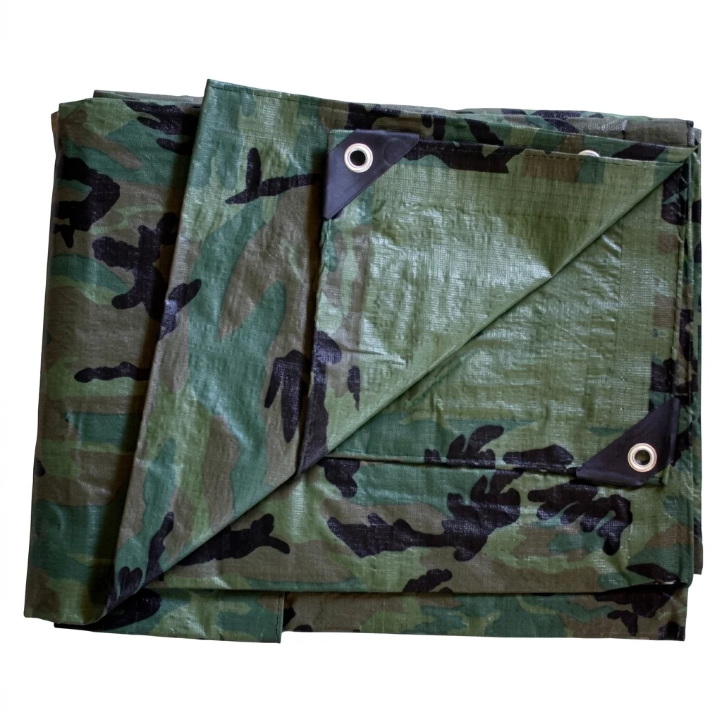 BACHE PE 140 G DIM 1,8 X 3 M ENVIRON CAMOUFLAGE