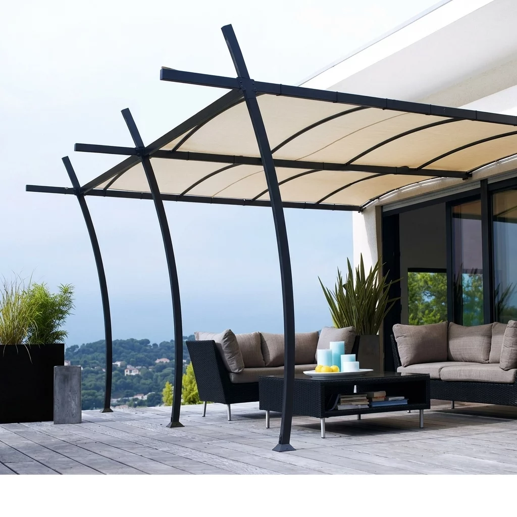 BACHE PERGOLA GAZEBO COBURG BARBECUE 2,45 X 1,43 M