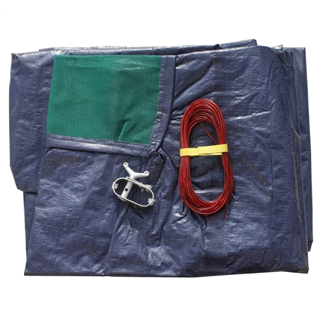 BACHE PISCINE PE 120 G RONDE 6,20 M BLEUE