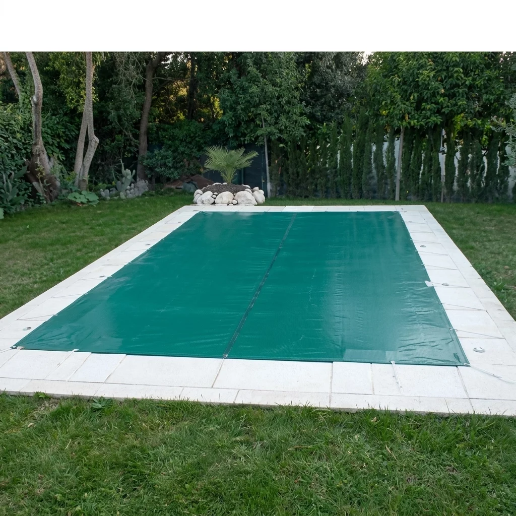 BACHE PISCINE PVC 560 G 4 X 8 M VERTE