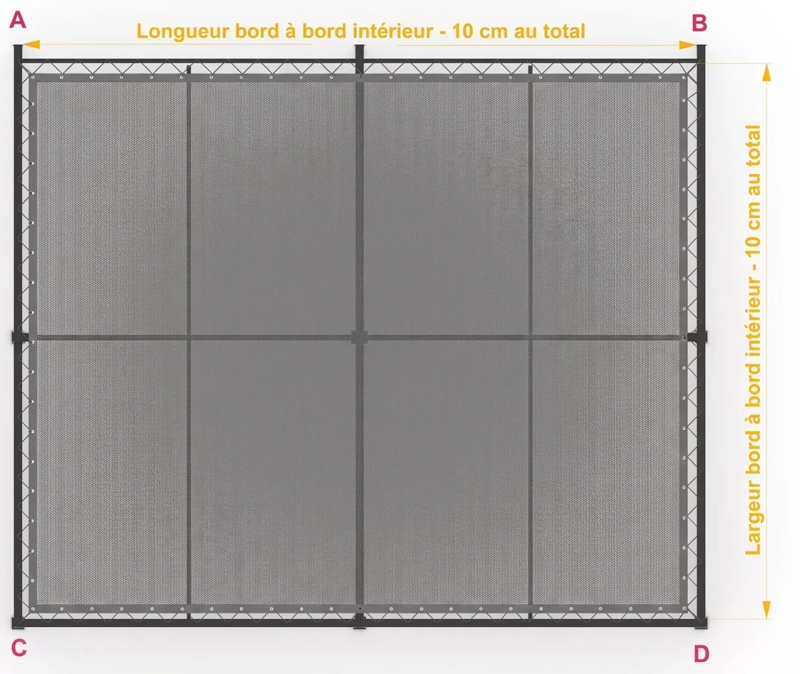 B&acirc;che pour pergola sur-mesure