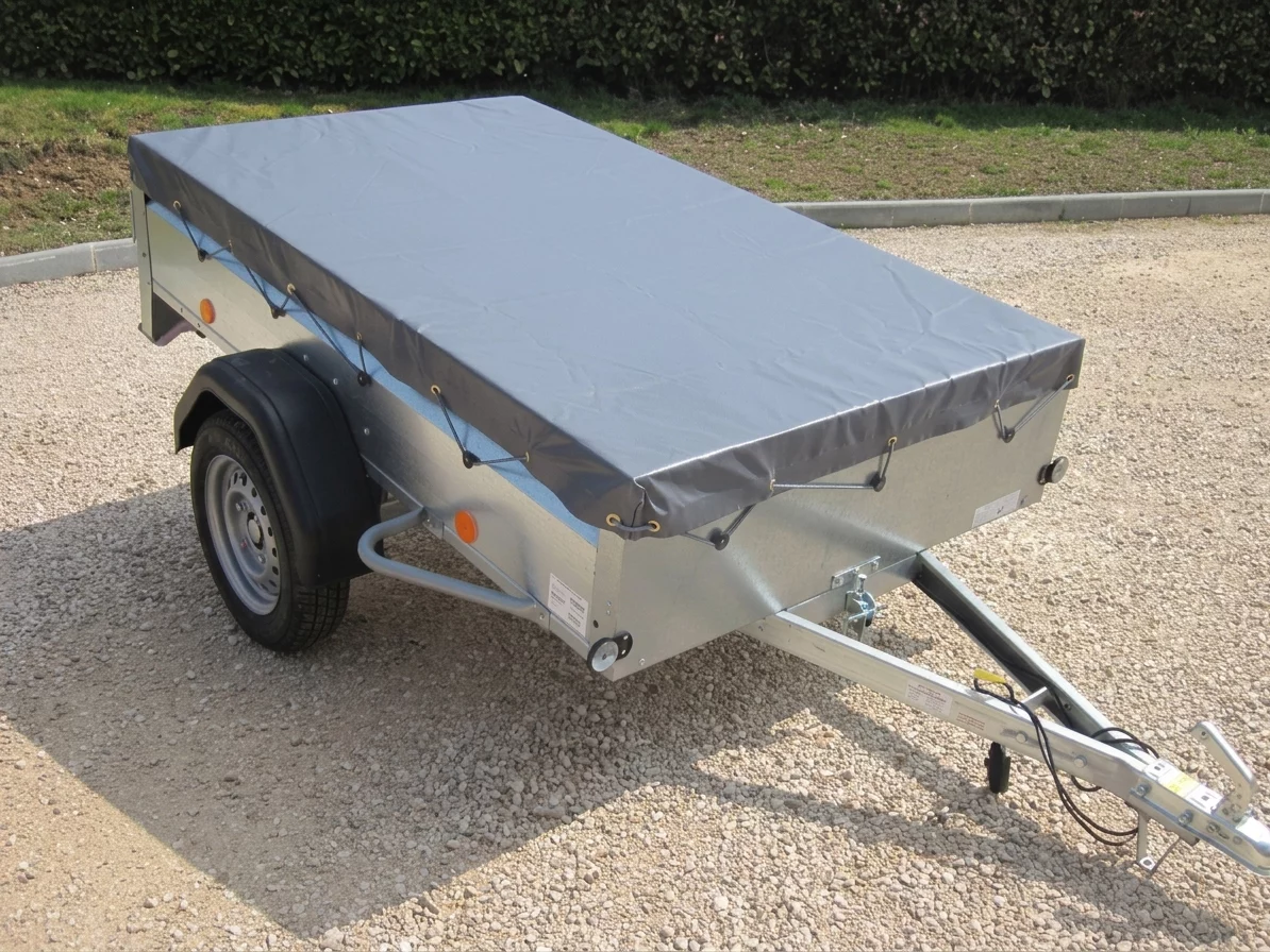 B&acirc;che pour remorque 173&times;126 PVC gris