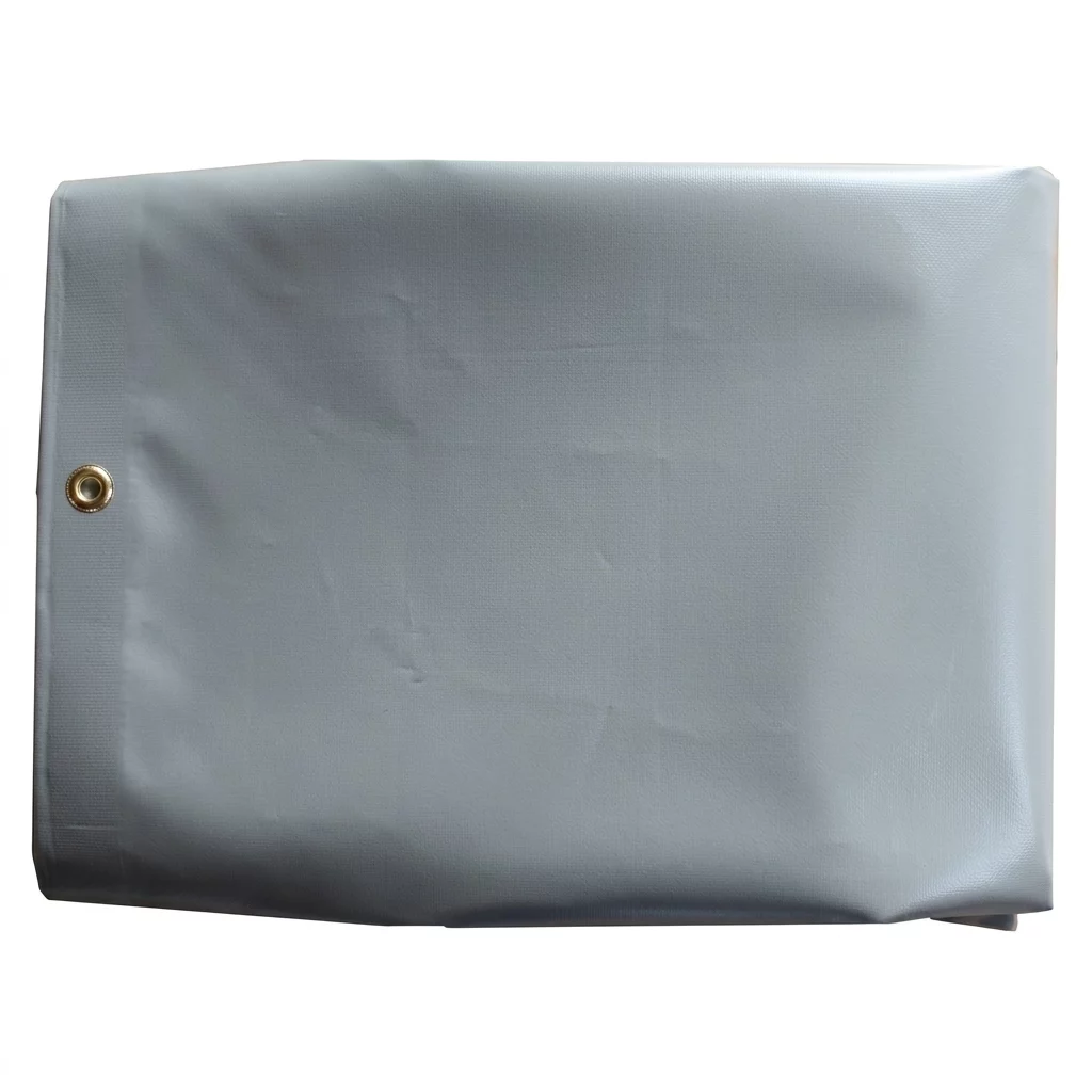 BACHE PVC 640 G DIM 5,00 X 5,87 GRIS