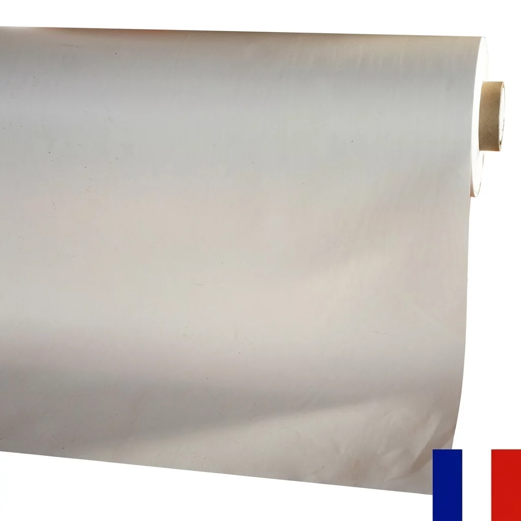 BACHE PVC 640 G LARGEUR 3,00 BLANC LE ML