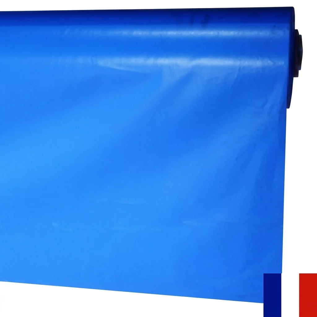 BACHE PVC 640 G LARGEUR 3,00 BLEU LE ML