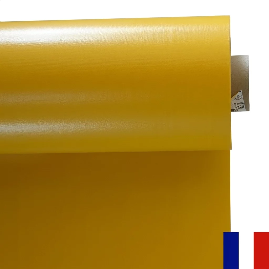 BACHE PVC 640 G LARGEUR 3,00 JAUNE LE ML