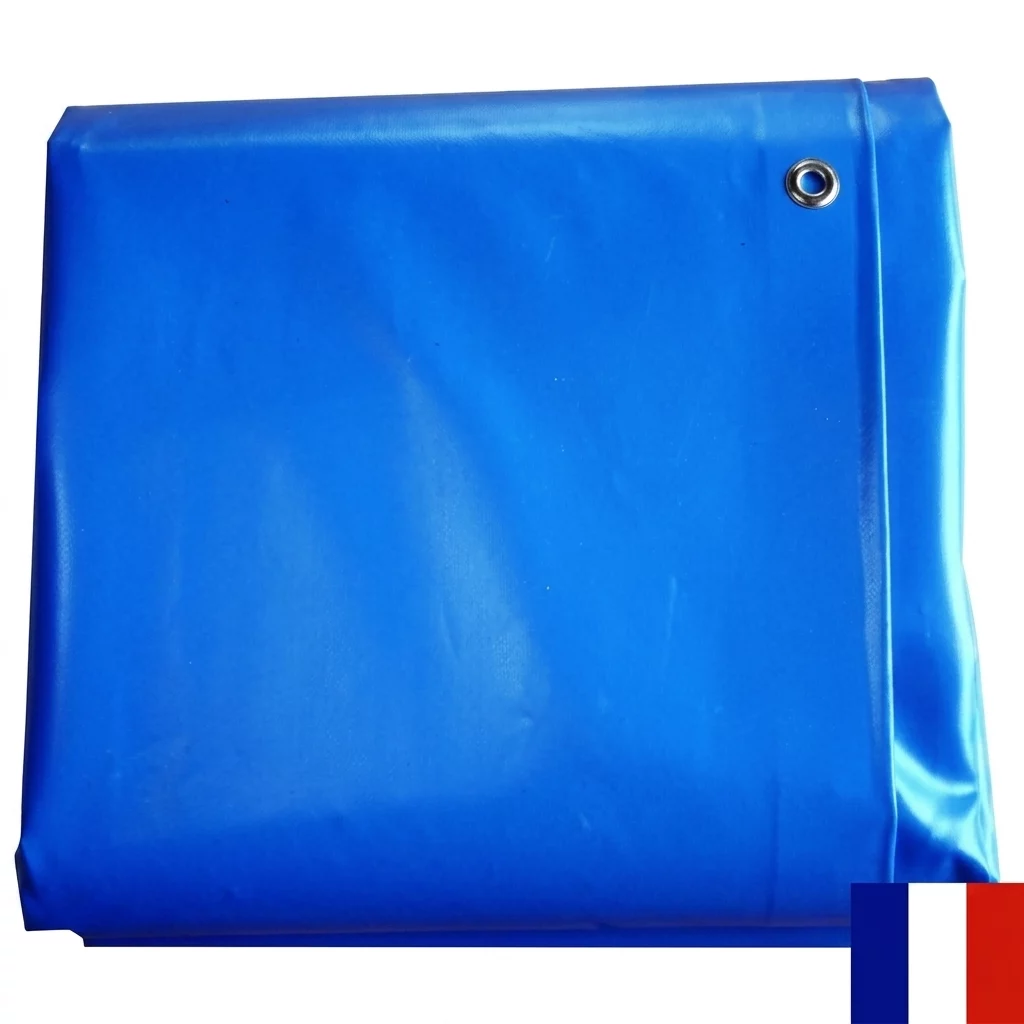 BACHE PVC 640G BLEU DIM. 3 X 10 M SANS FINITION