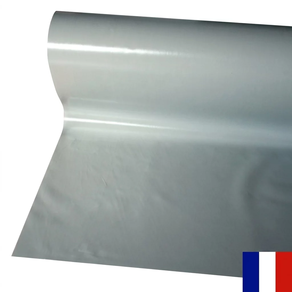 BACHE PVC 700 G LARGEUR 3,00 ARGENT LE ML