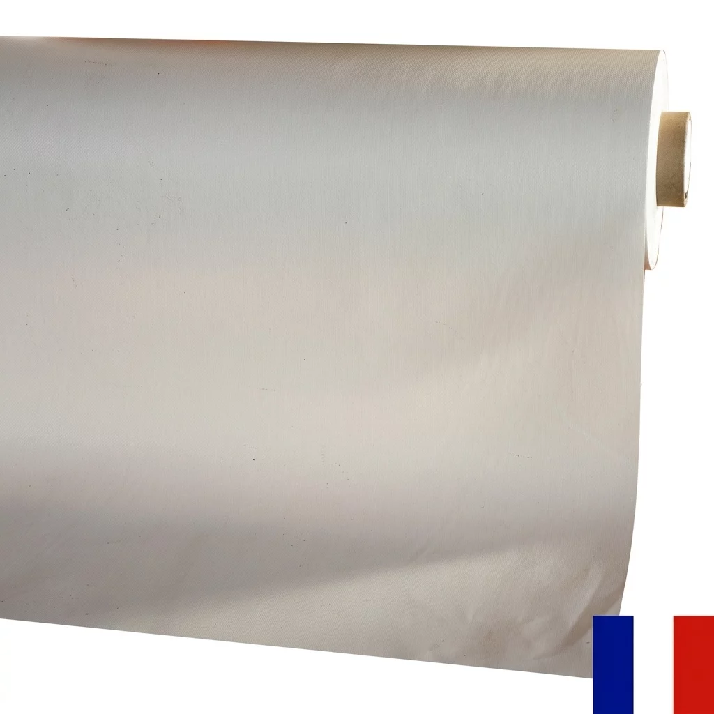 BACHE PVC 900 G LARGEUR 3,00 BLANC LE ML