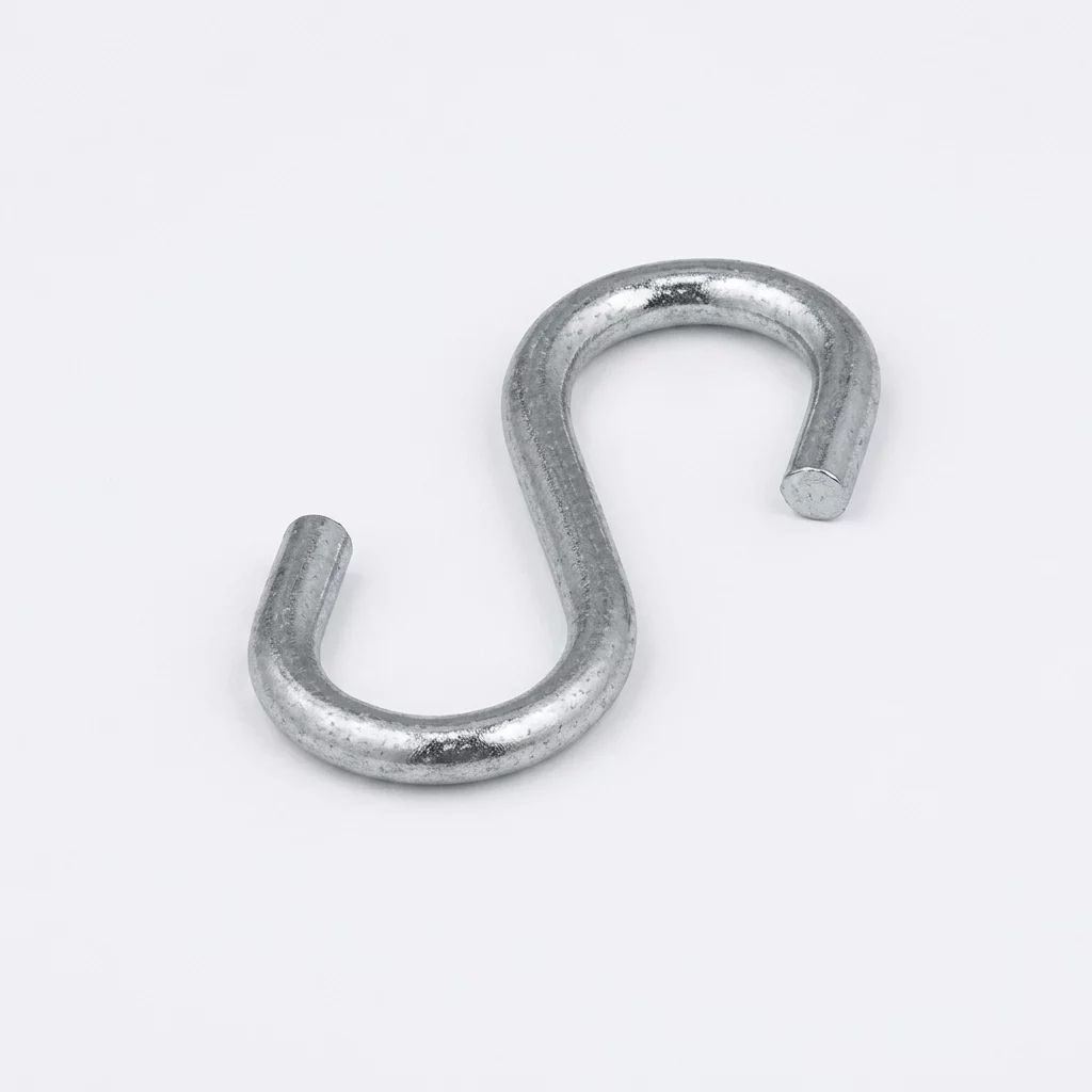 Crochets en S ouverts &ndash; fer zingu&eacute; &ndash; 4 mm