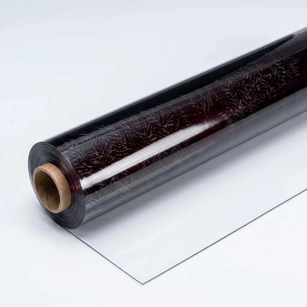 PVC CRISTAL 1mm  ANTI FEU M2 LARGEUR 1,40 M TRANSPARENT LE ML