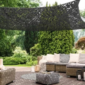 TOILE OMBRAGE AJOUREE 4 x 5 M GRIS