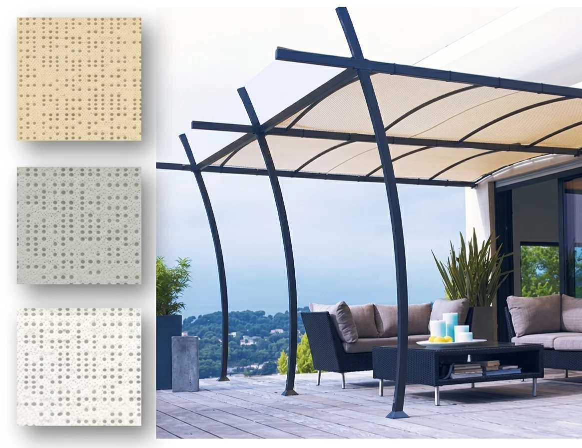 Toile pour tonnelle Sydney 3,5 x 4 M micro-perfor&eacute;e